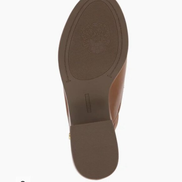 NEW VINCE CAMUTO Leather Elyse Slingback Platform Wedge Sandals Walnut 367mn - Picture 5 of 8